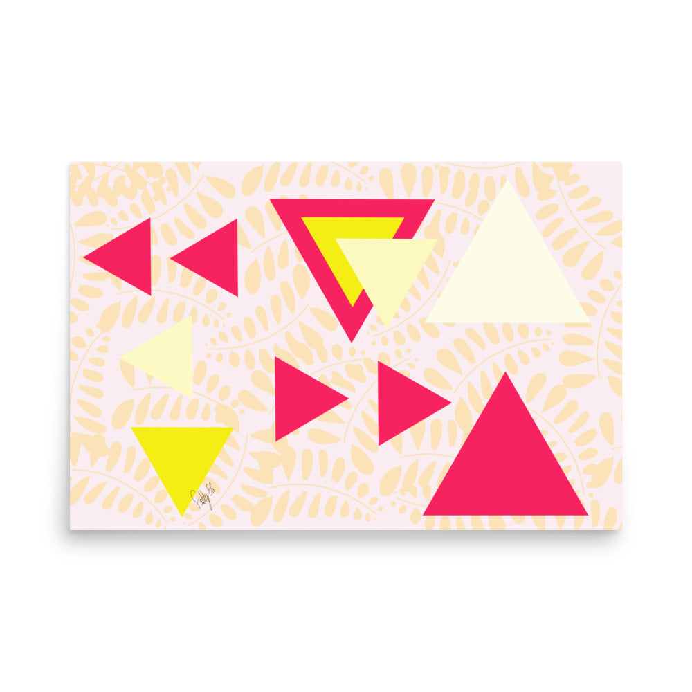 Triangular petals Poster