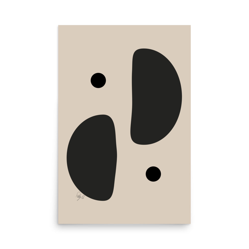 Mirror effect dots pale Poster