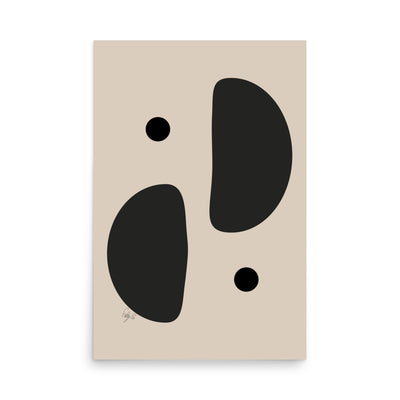 Mirror effect dots pale Poster