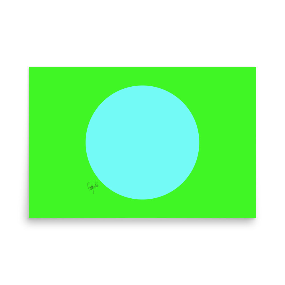 Circling around green Poster