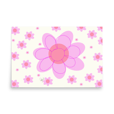 Pink Flower Poster