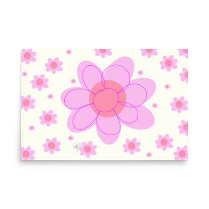 Pink Flower Poster