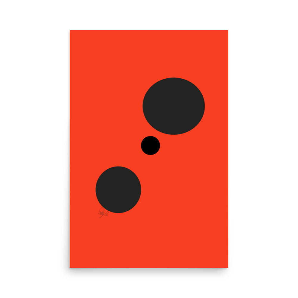 Dots orange Poster