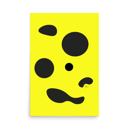 Dots yellow Poster