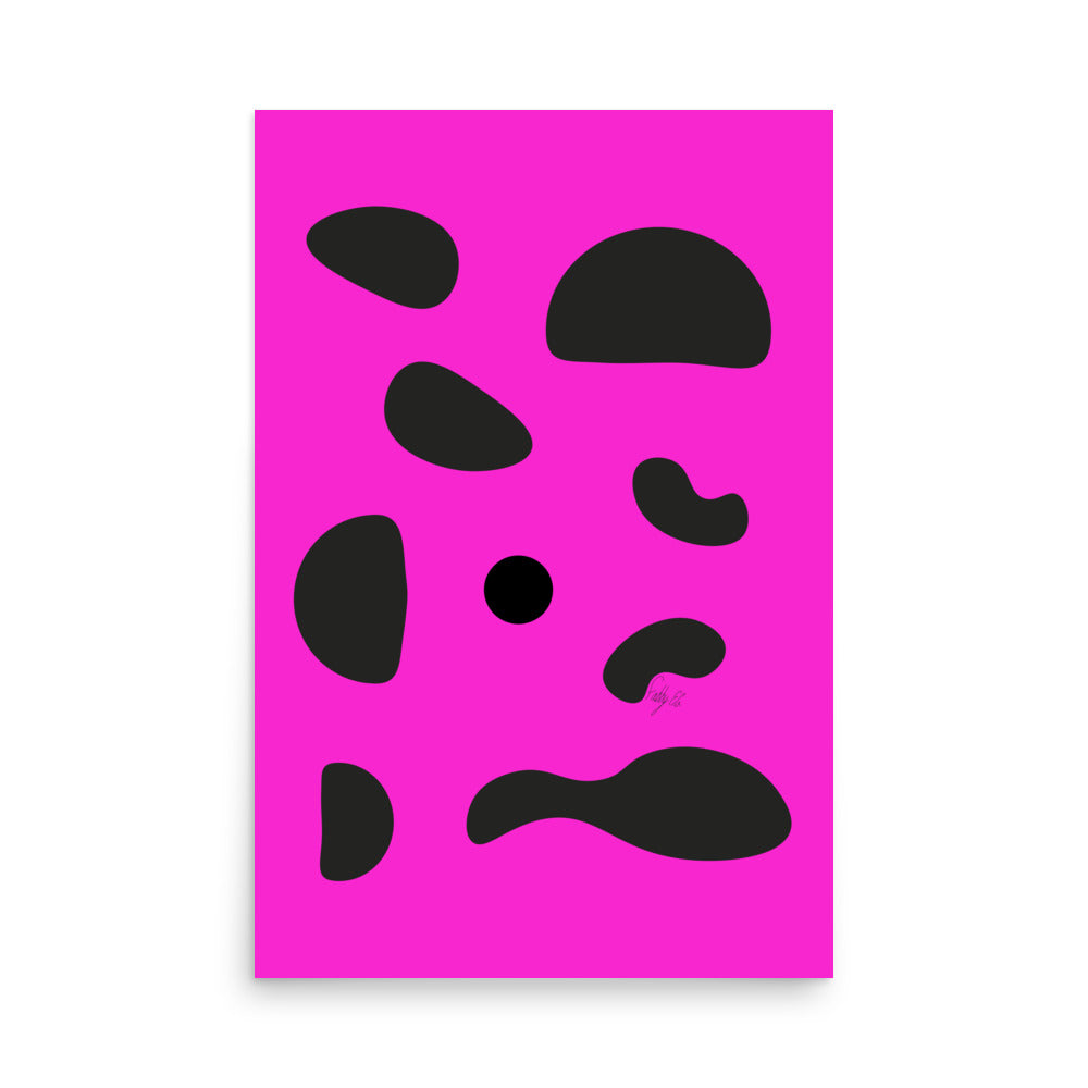 Dots pink Poster