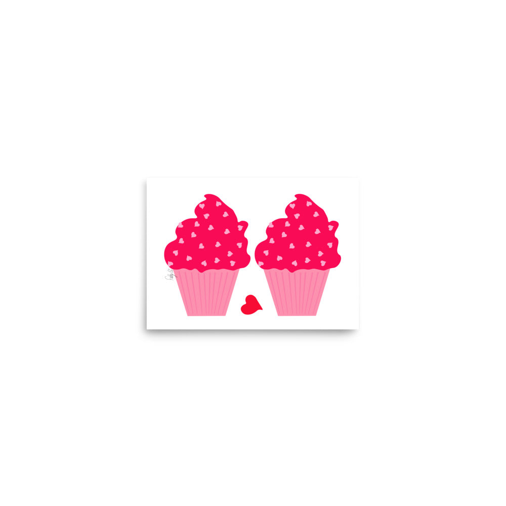Cupcakes in love Poster