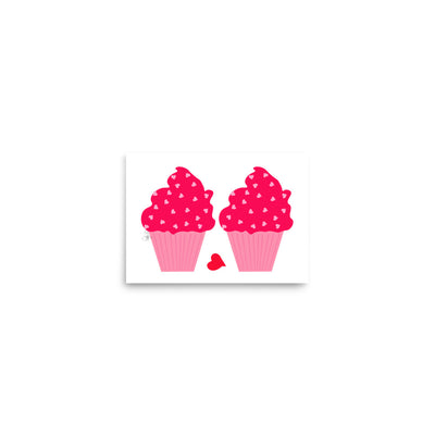 Cupcakes in love Poster