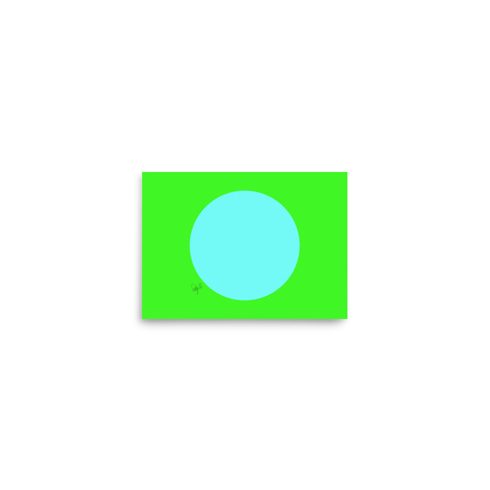 Circling around green Poster