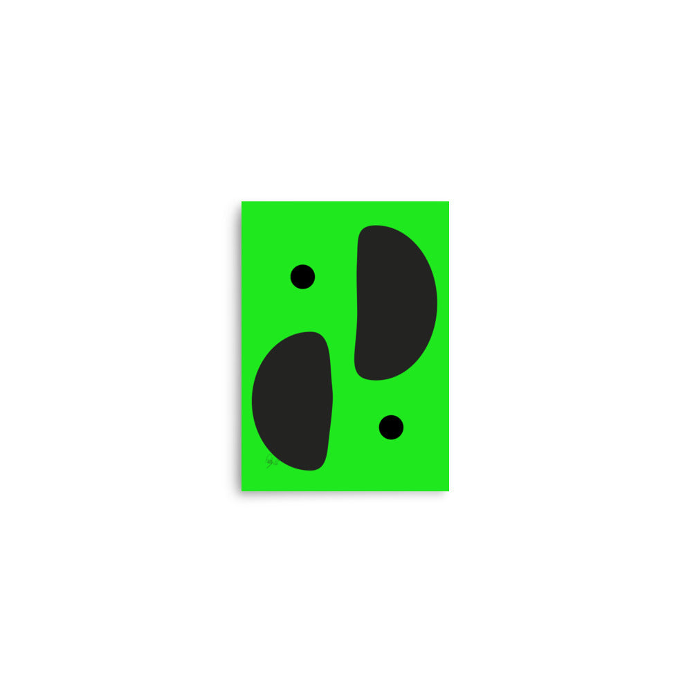 Mirror effect dots green Poster