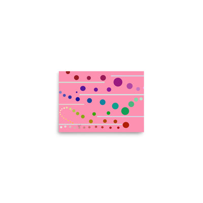 Follow along light red-pink Poster