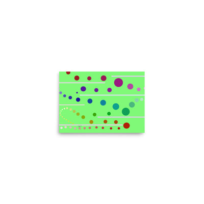 Follow along green Poster