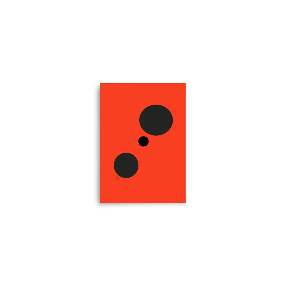 Dots orange Poster