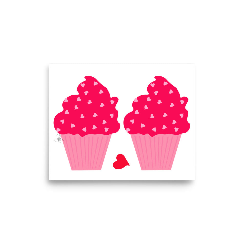 Cupcakes in love Poster