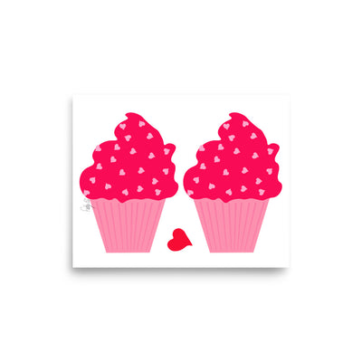 Cupcakes in love Poster