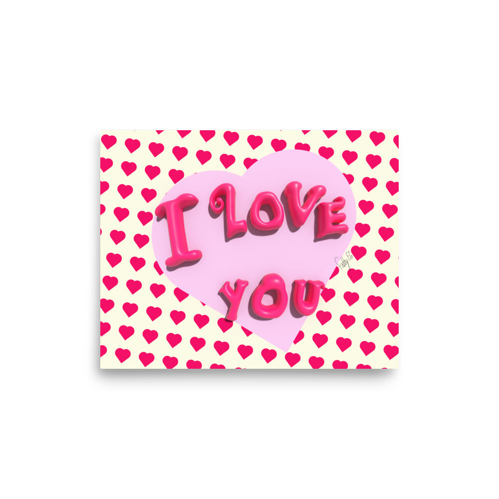 I love you heart Poster