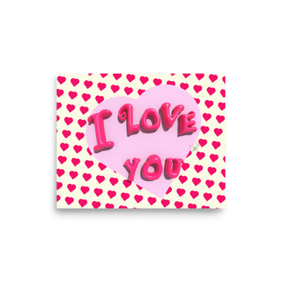 I love you heart Poster