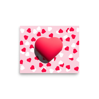 Valentines heart for love Poster