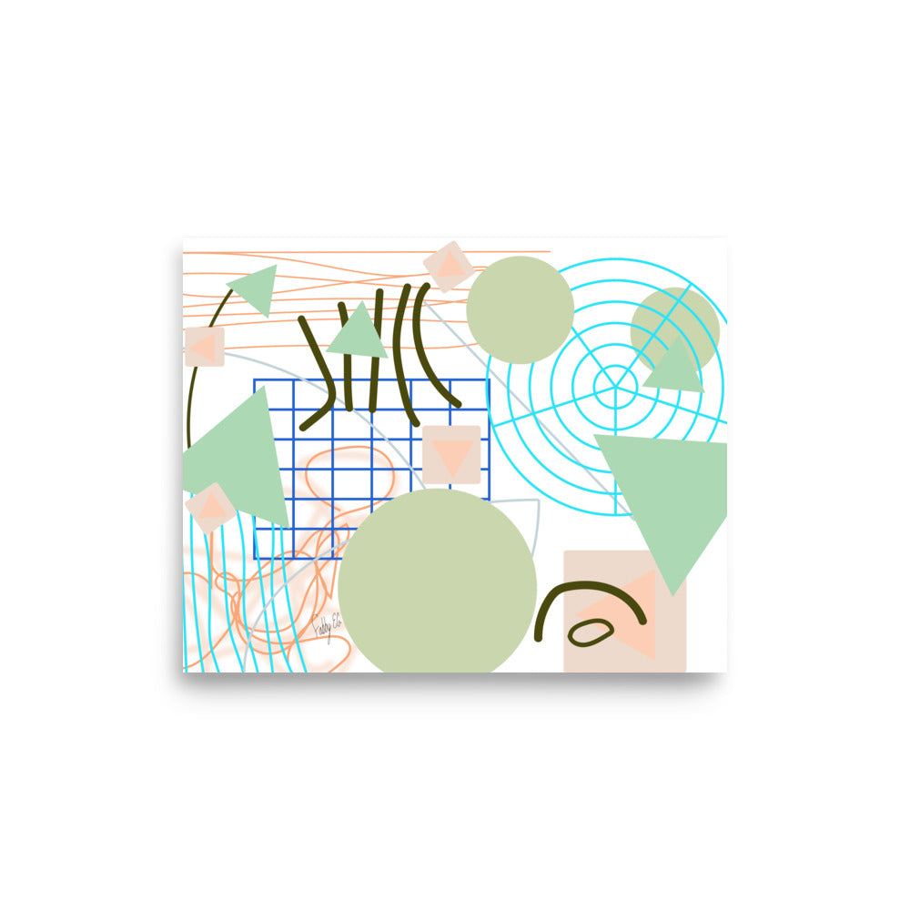 Triangular green circles, Poster