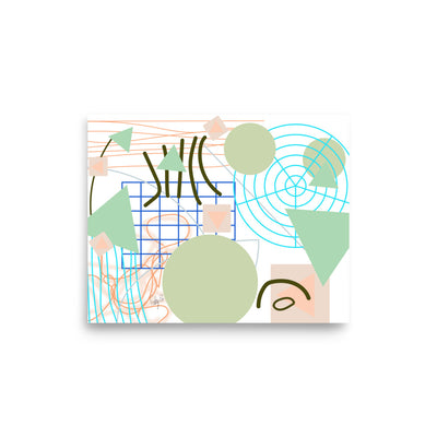 Triangular green circles, Poster