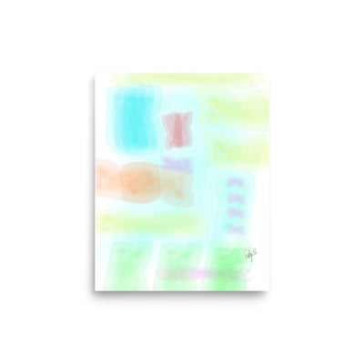 Watercolor Abstract Poster