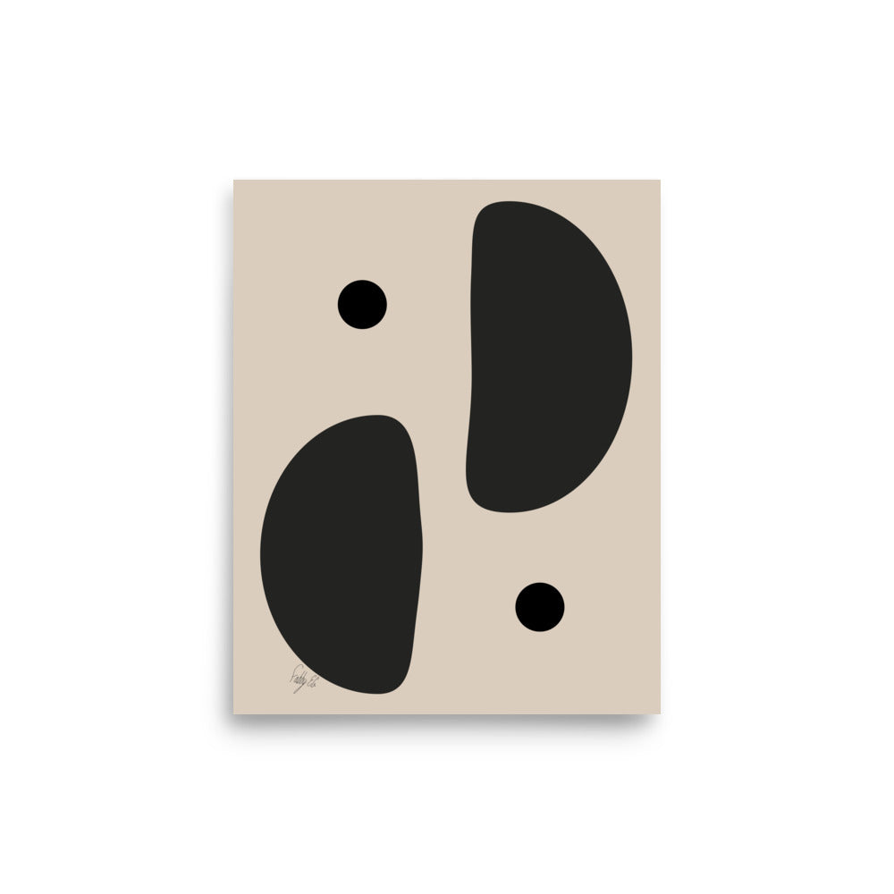 Mirror effect dots pale Poster