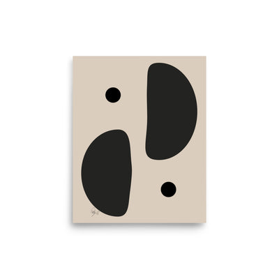 Mirror effect dots pale Poster