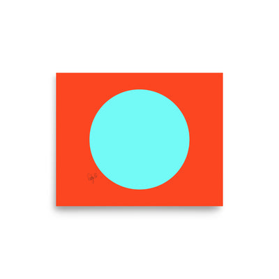 Circling around orange Poster