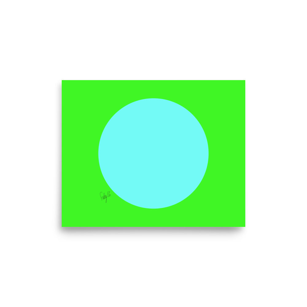 Circling around green Poster