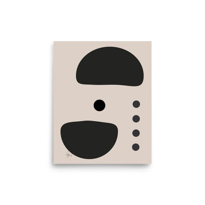 Dots taking sides light pale Poster