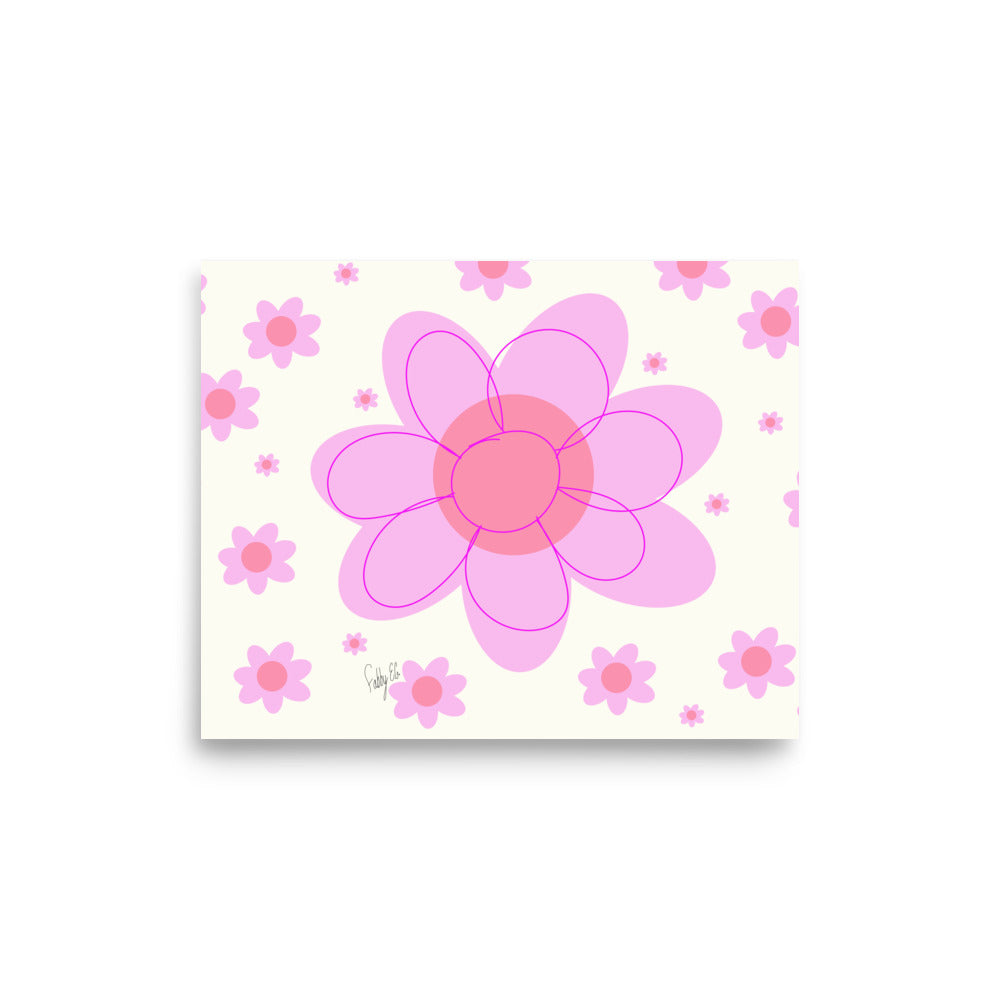 Pink Flower Poster