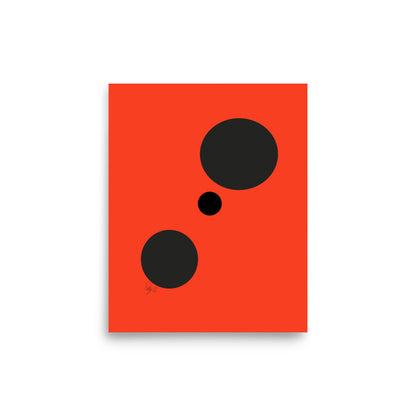 Dots orange Poster