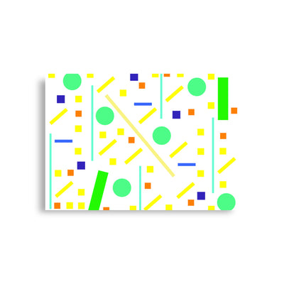 Squares and petite rectangles (white), Poster