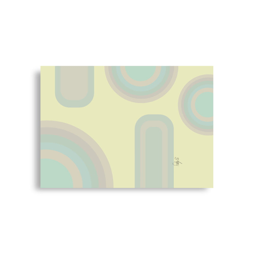 Neutral patterns yellow Poster