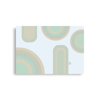 Neutral patterns blue Poster