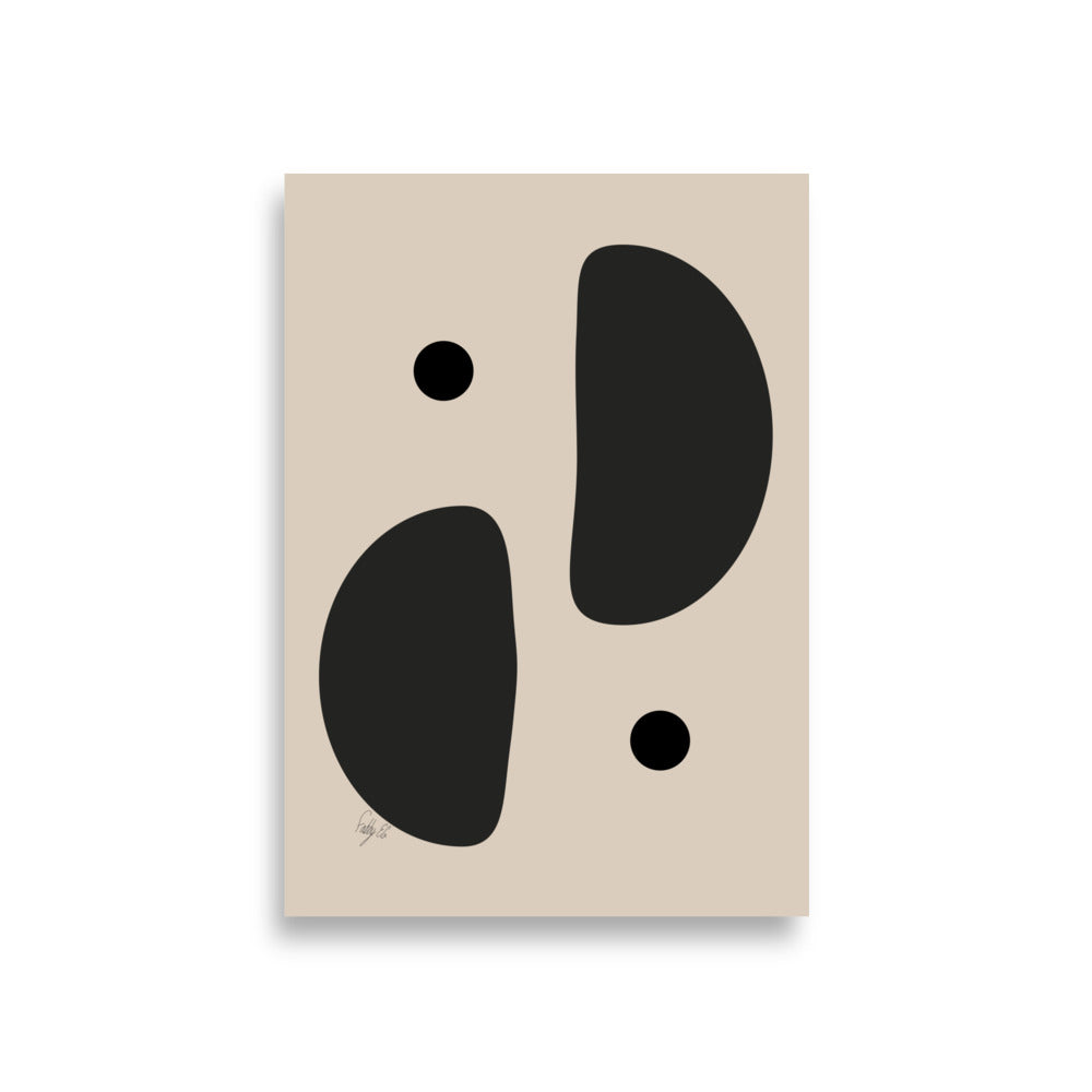 Mirror effect dots pale Poster