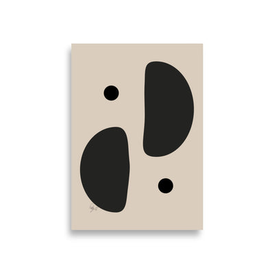 Mirror effect dots pale Poster