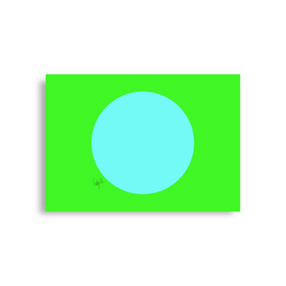 Circling around green Poster