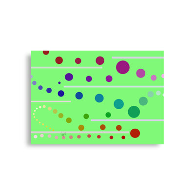 Follow along green Poster