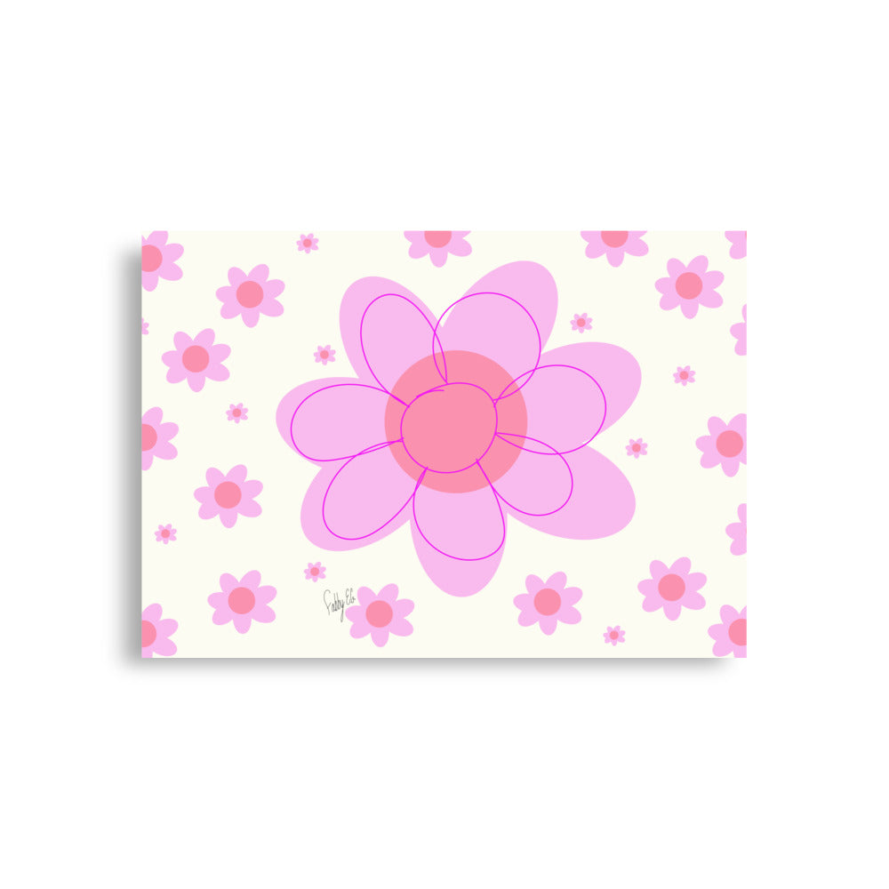 Pink Flower Poster
