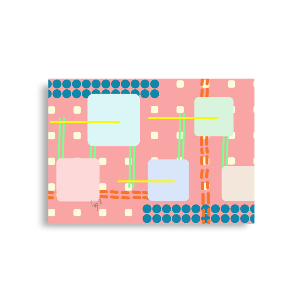 Off grid peach Poster