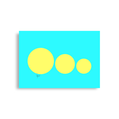 This escalated quickly cyan blue Poster