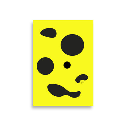 Dots yellow Poster