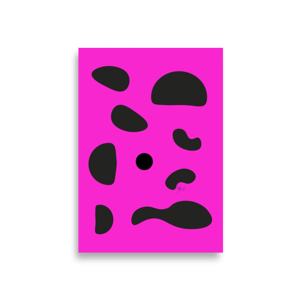 Dots pink Poster
