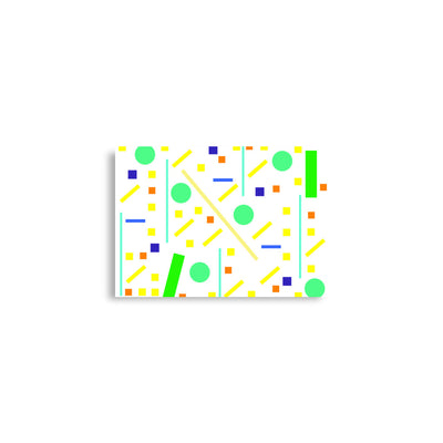 Squares and petite rectangles (white), Poster