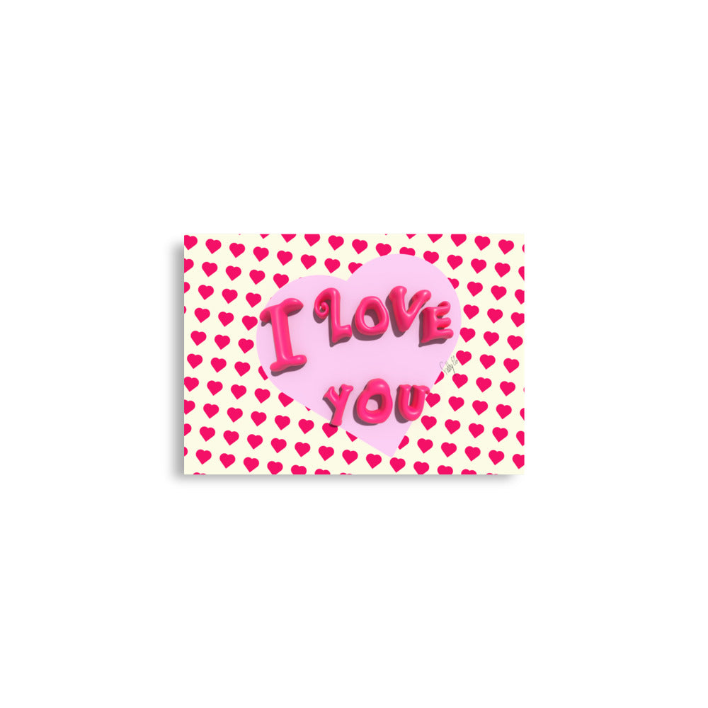I love you heart Poster