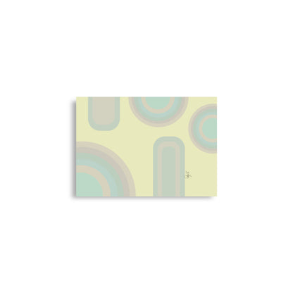 Neutral patterns yellow Poster