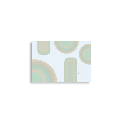 Neutral patterns blue Poster