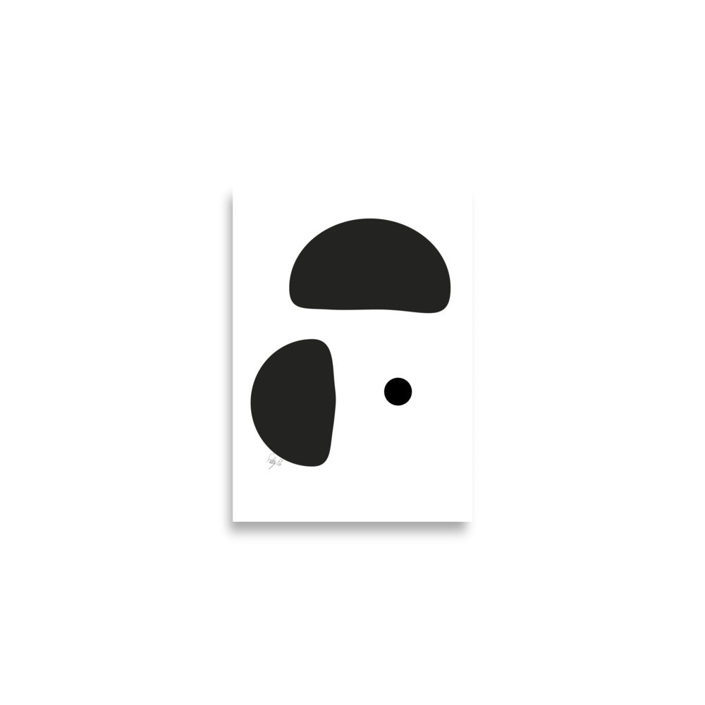 Opposite dots white Poster