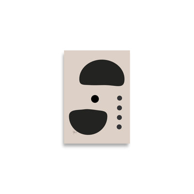Dots taking sides light pale Poster