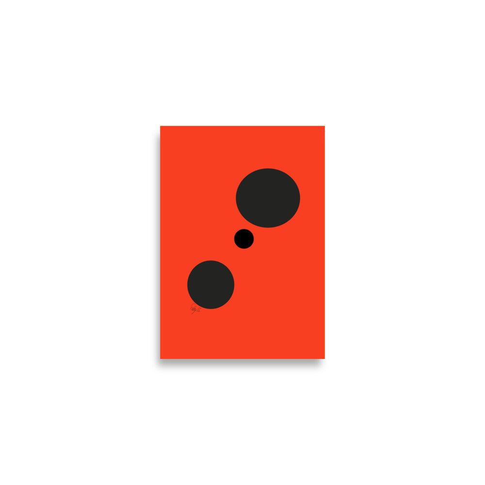 Dots orange Poster